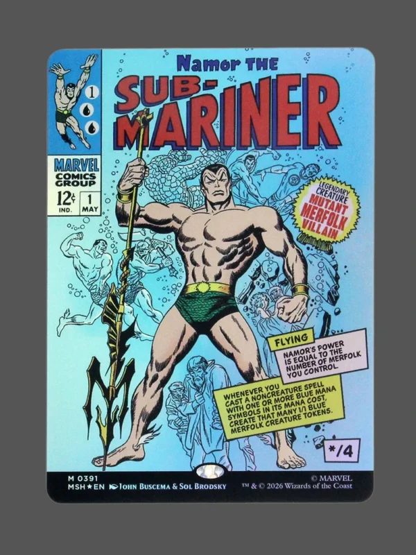 Namor the Sub-Mariner Foil MTG Proxy | Marvel Super Heroes