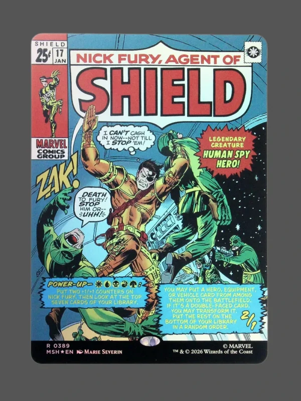 Nick Fury, Agent of SHIELD Foil MTG Proxy | Marvel
