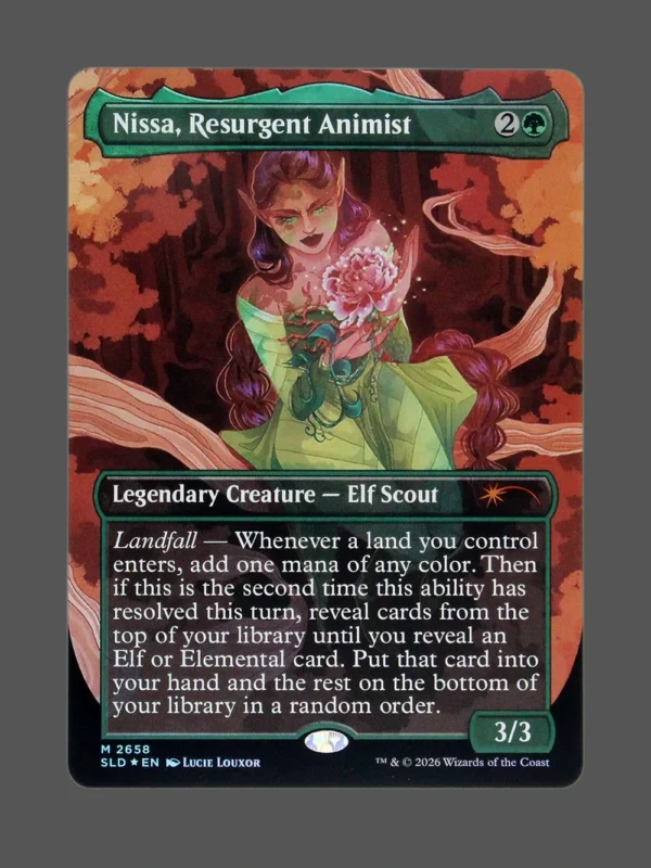 Nissa, Resurgent Animist Foil MTG Proxy | Secret Lair Drop
