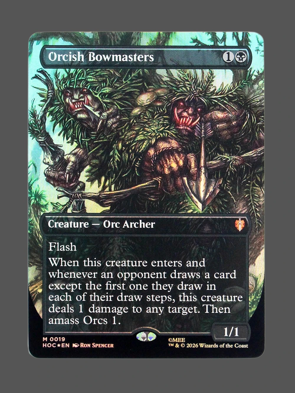 Orcish Bowmasters Foil MTG Proxy | The Hobbit Eternal Orcish Bowmasters Foil MTG Proxy | The Hobbit Eternal