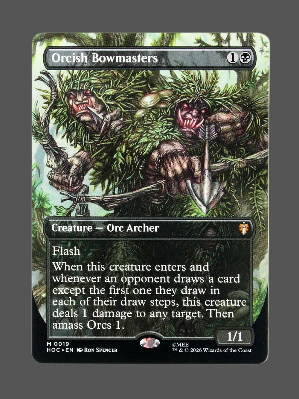 Orcish Bowmasters Holo MTG Proxy | The Hobbit Eternal Orcish Bowmasters Holo MTG Proxy | The Hobbit Eternal