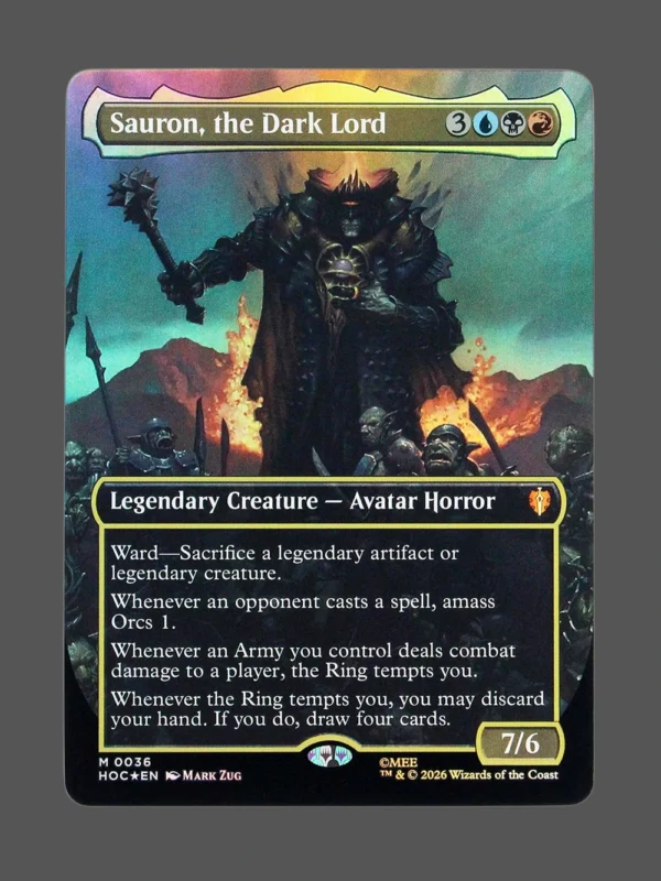 Sauron, the Dark Lord Foil MTG Proxy | The Hobbit Eternal