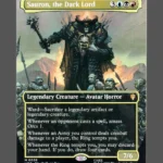 Sauron, the Dark Lord Holo MTG Proxy | The Hobbit Eternal