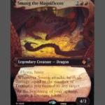 Smaug the Magnificent Foil MTG Proxy | The Lord of the Rings: Middle-earth