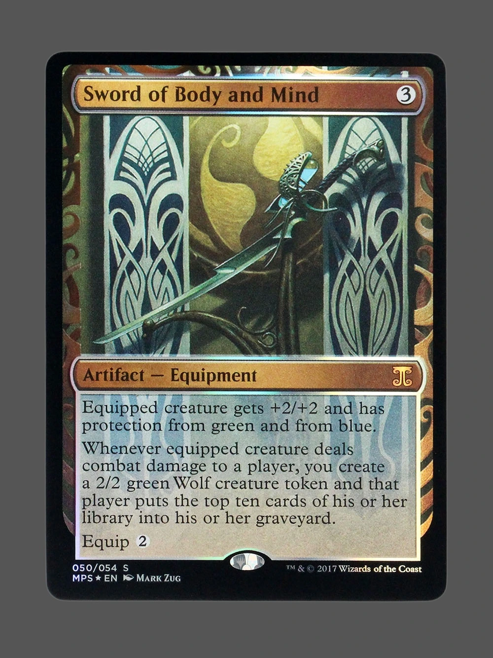 Sword of Body and Mind Foil MTG Proxy | Kaladesh Inventions Sword of Body and Mind Foil MTG Proxy | Kaladesh Inventions
