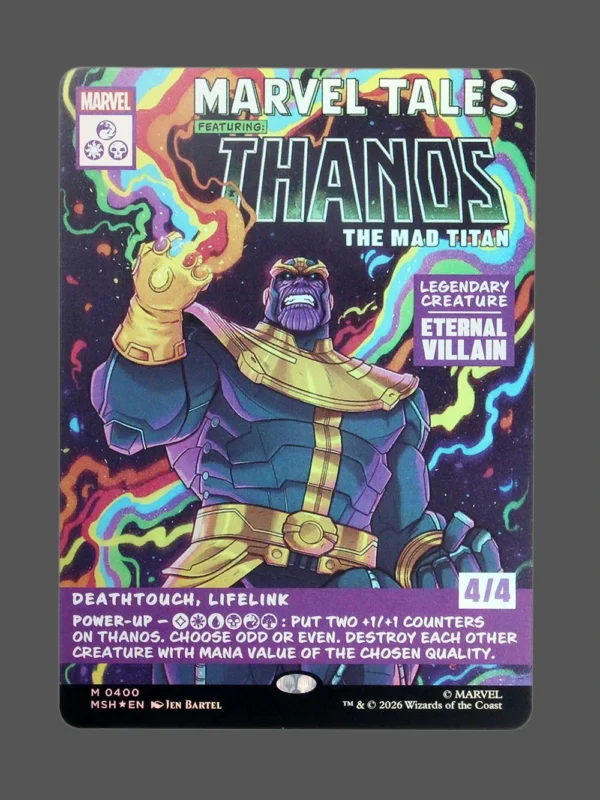 Thanos the Mad Titan Foil MTG Proxy | Marvel Tales