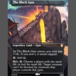 The Black Gate Foil MTG Proxy | The Hobbit Eternal