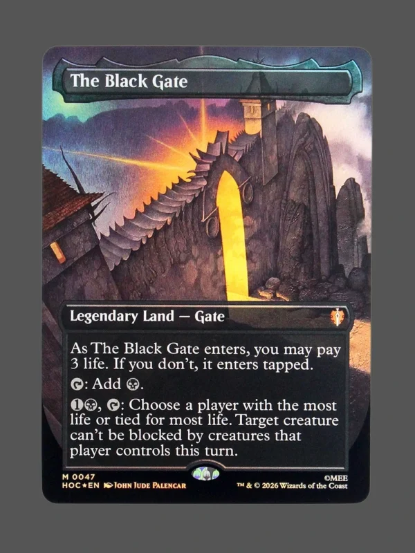 The Black Gate Foil MTG Proxy | The Hobbit Eternal