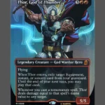 Thor, God of Thunder Foil MTG Proxy | Marvel Super Heroes