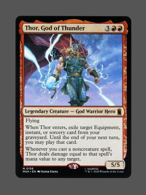 Thor, God of Thunder Holo MTG Proxy | Marvel Super Heroes