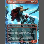 Thor, God of Thunder Holo MTG Proxy | Marvel Super Heroes