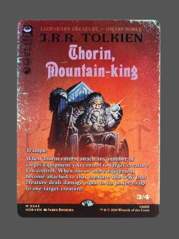Thorin, Mountain-king Foil MTG Proxy | The Hobbit