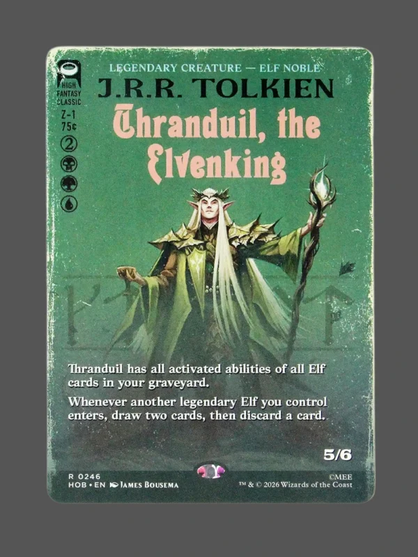 Thranduil, the Elvenking Holo MTG Proxy | The Hobbit