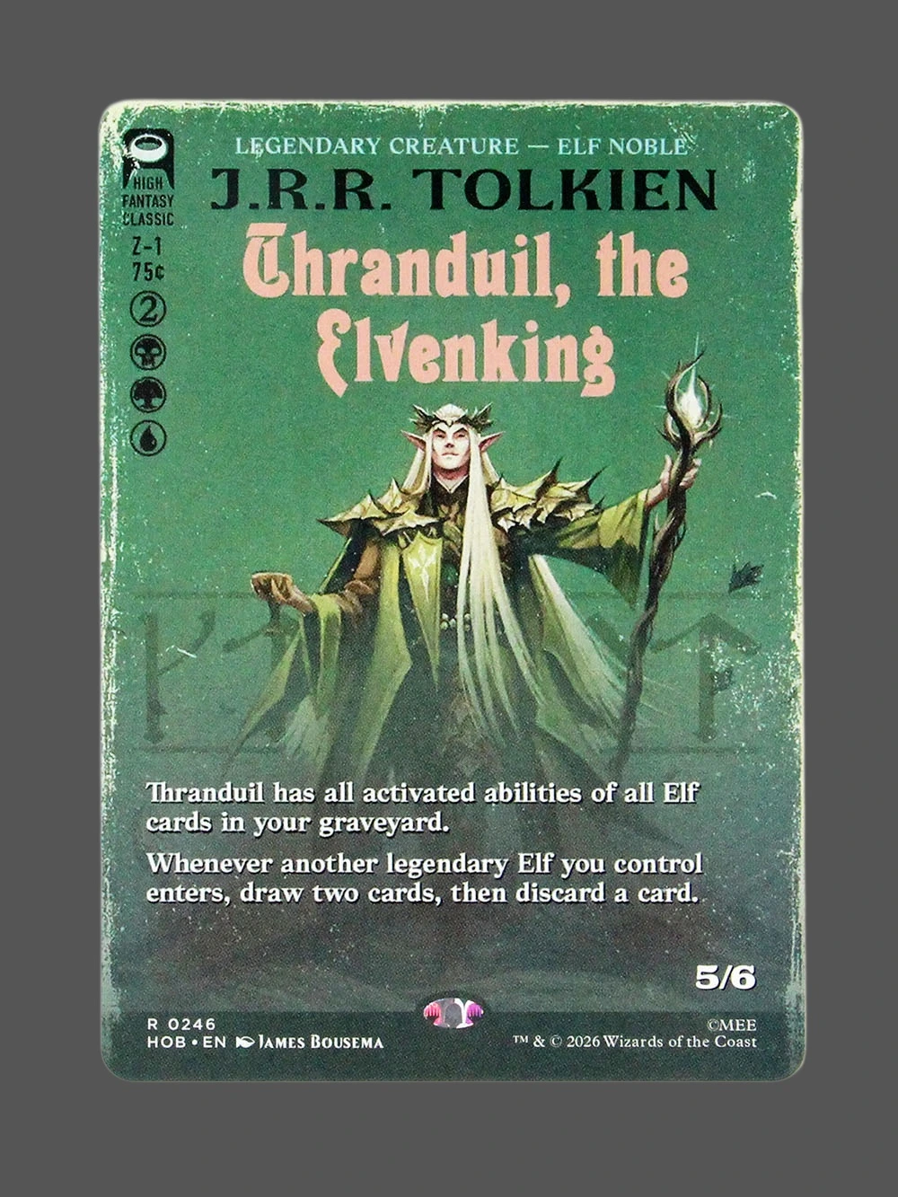 Thranduil, the Elvenking Holo MTG Proxy | The Hobbit Thranduil, the Elvenking Holo MTG Proxy | The Hobbit