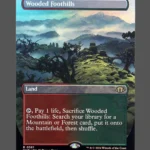 Wooded Foothills Foil MTG Proxy | Modern Horizons 3