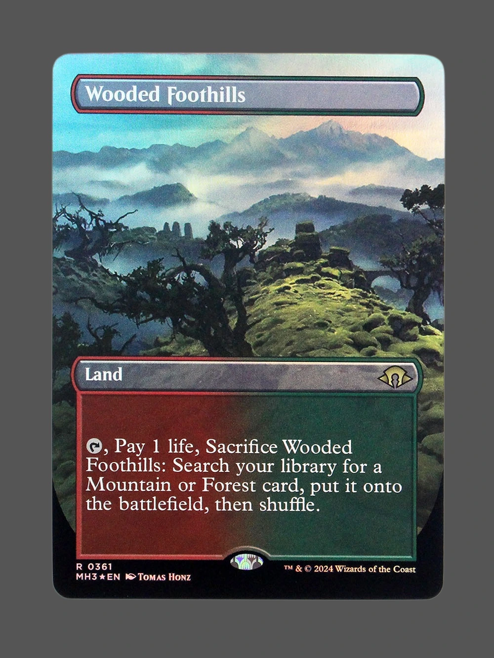 Wooded Foothills Foil MTG Proxy | Modern Horizons 3 Wooded Foothills Foil MTG Proxy | Modern Horizons 3