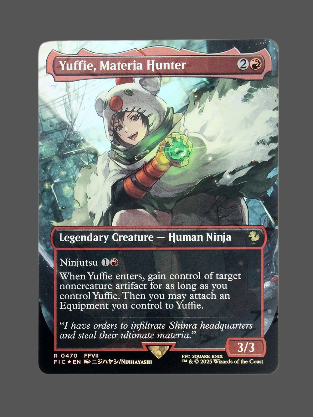 Yuffie, Materia Hunter Foil MTG Proxy | Final Fantasy Commander Yuffie, Materia Hunter Foil MTG Proxy