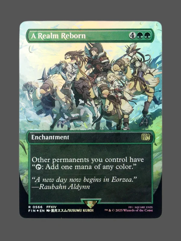 A Realm Reborn Chocobotrack Foil MTG proxy card from Final Fantasy #566