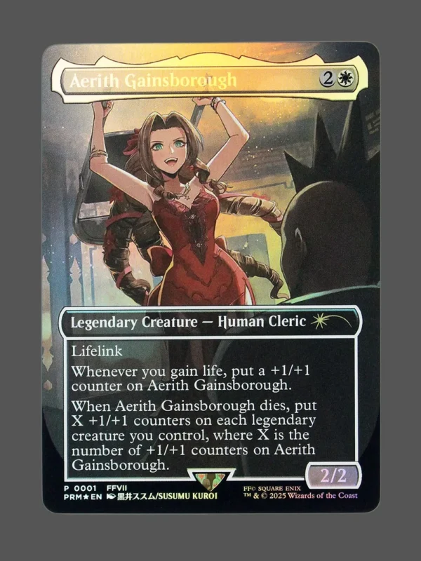 Aerith Gainsborough Foil MTG proxy card from Pro Tour Promos #001