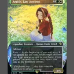Aerith, Last Ancient Chocobotrack Foil MTG proxy card from Final Fantasy #471