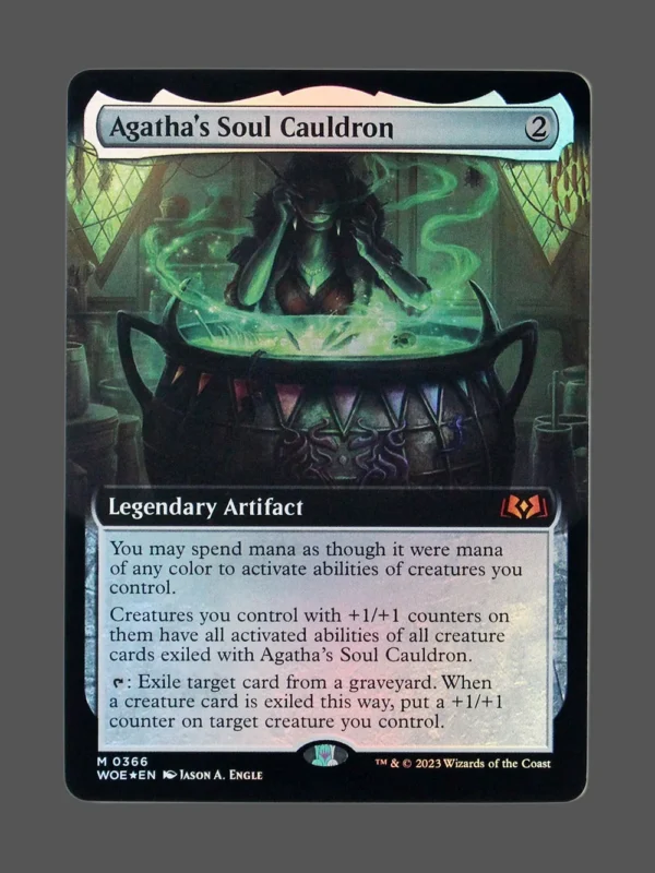 Agatha's Soul Cauldron Foil MTG proxy card from Wilds of Eldraine #366