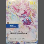 Ahri - Inquisitive Signature Foil Riftbound proxy card from Spiritforged #227*/221