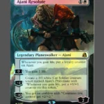 Ajani Resolute Foil MTG proxy card from Reality Fracture #291