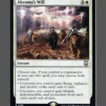 Akroma's Will Holo MTG proxy card from Modern Horizons 3 Commander #165