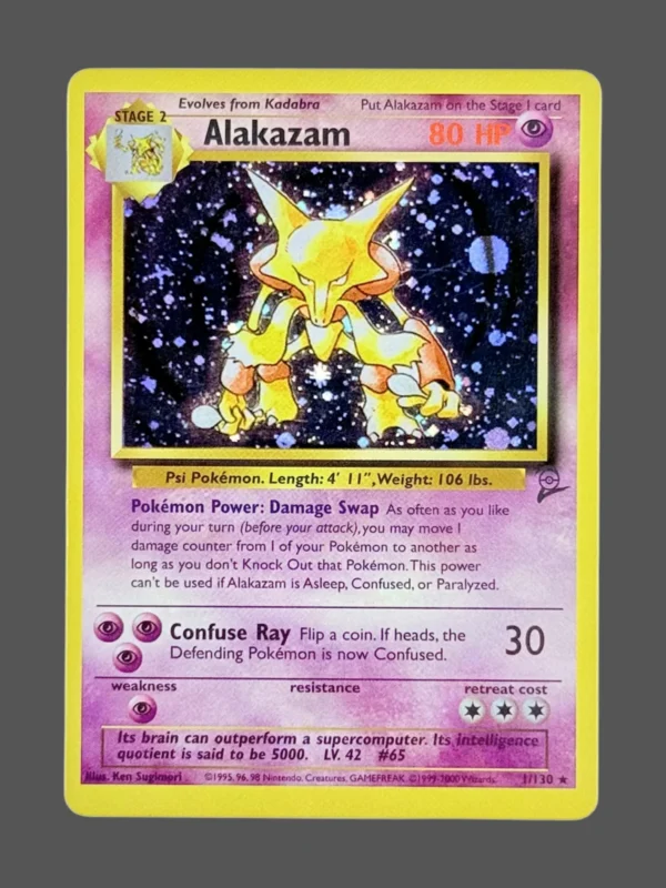 Alakazam Regular Pokemon proxy card from Base Set #1