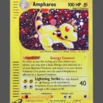 Ampharos Foil Pokemon proxy card from Expedition #2