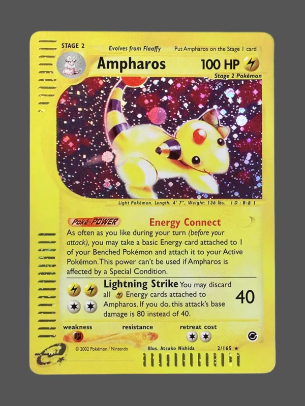 Ampharos Foil Pokemon proxy card from Expedition #2