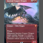 Ancient Copper Dragon Foil MTG proxy card from Commander Legends: Battle for Baldur's Gate #368