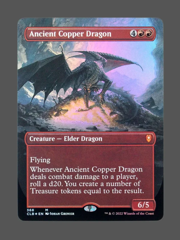 Ancient Copper Dragon Foil MTG proxy card from Commander Legends: Battle for Baldur's Gate #368