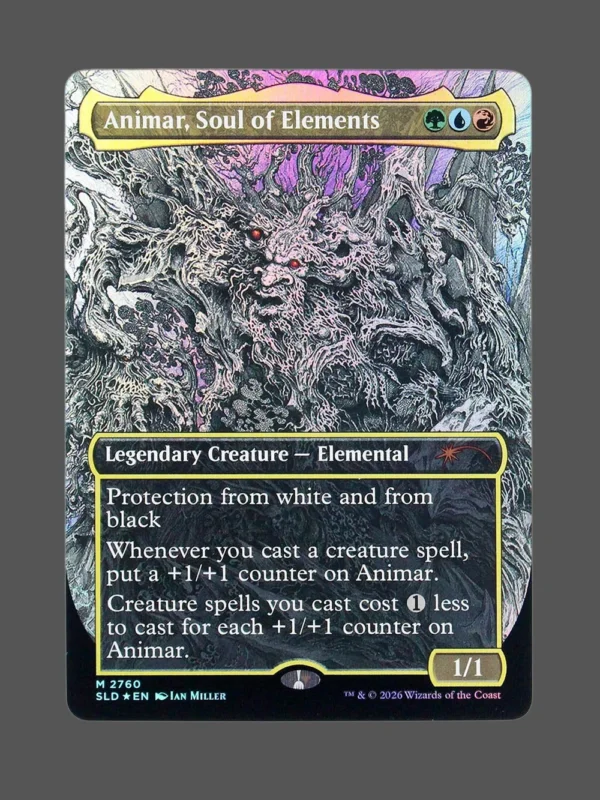 Animar, Soul of the Elements Foil MTG proxy card from Secret Lair Drop #2760