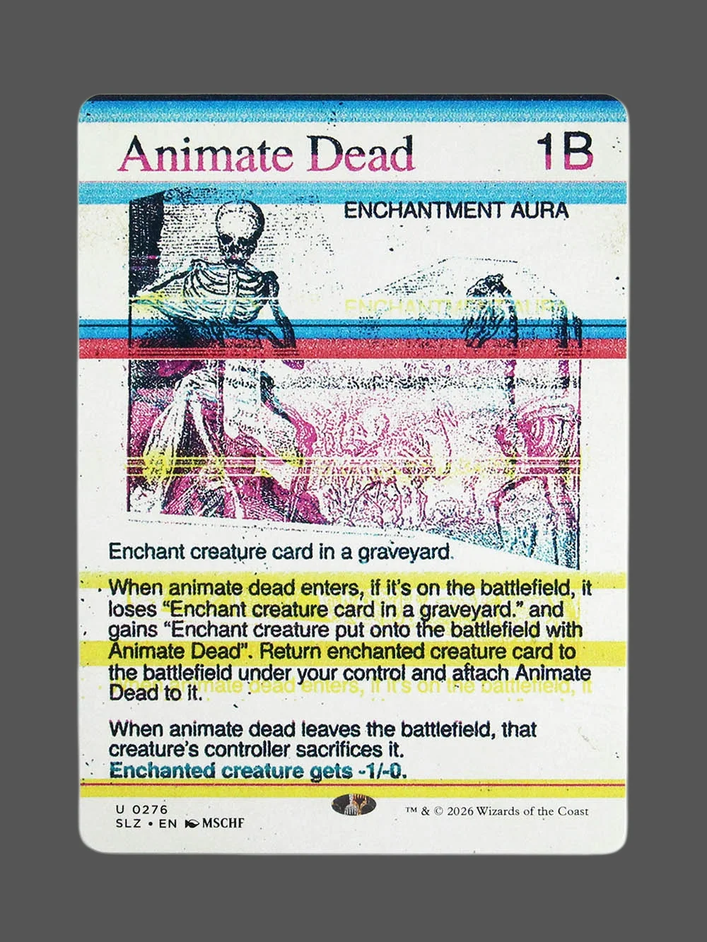 animate-dead-276.webp Animate Dead Holo MTG proxy card from The Zeta Set #276