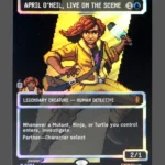April O'Neil, Live on the Scene Surge Foil MTG proxy card from Teenage Mutant Ninja Turtles Eternal #84