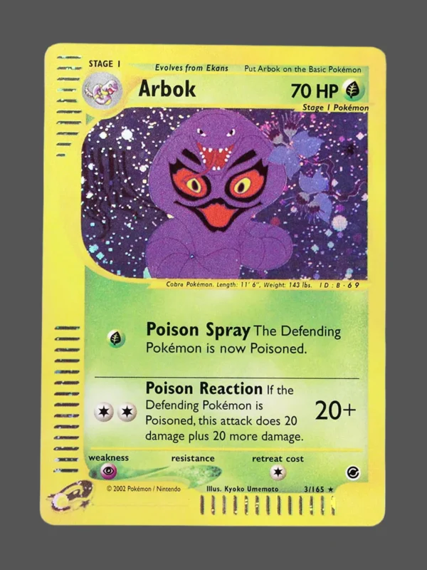 Arbok Regular Pokemon proxy card from Expedition #3