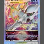 Arceus Regular Pokemon proxy card from Brilliant Stars #123