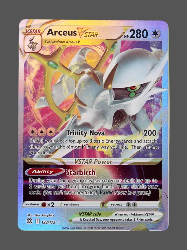Arceus Regular Pokemon proxy card from Brilliant Stars #123