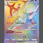 Arceus Regular Pokemon proxy card from Brilliant Stars #176