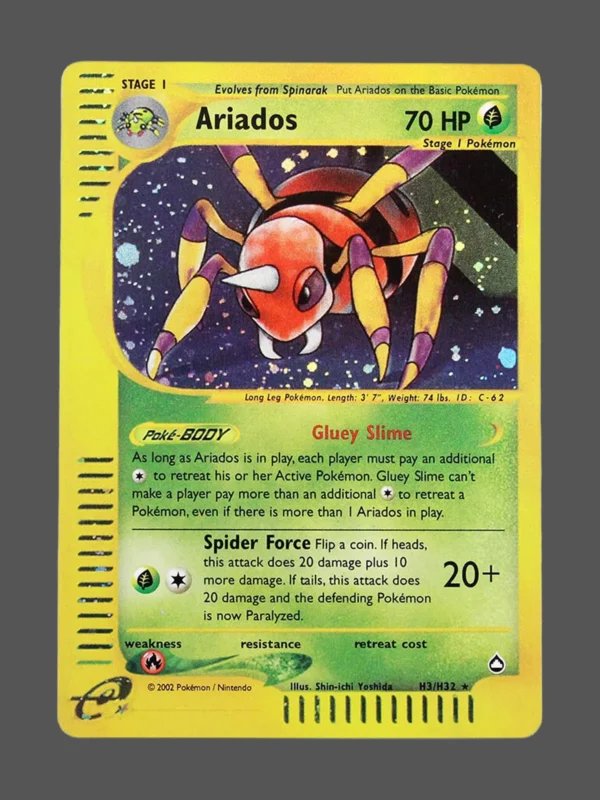 Ariados Regular Pokemon proxy card from Aquapolis #H3