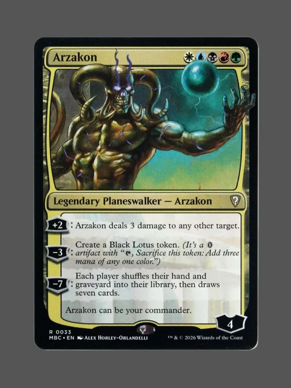 Arzakon Holo MTG proxy card from Mystery Booster Commander Edition #33