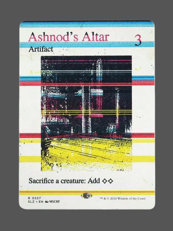 Ashnod's Altar Holo MTG proxy card from The Zeta Set #337