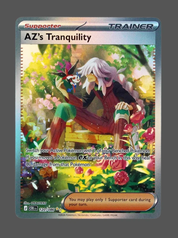 AZ's Tranquility Foil Pokemon proxy card from Perfect Order #120