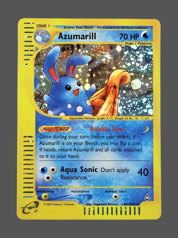 Azumarill Foil Pokemon proxy card from Aquapolis #H4