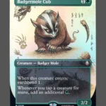 Badgermole Cub Foil MTG proxy card from Avatar: The Last Airbender #326