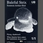 Baleful Strix Holo MTG proxy card from The Zeta Set #209