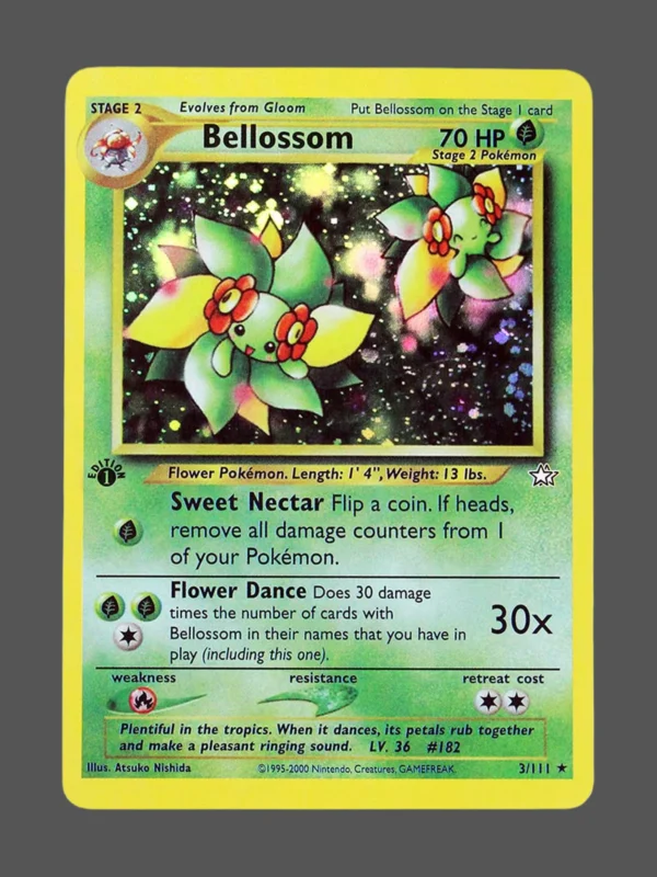 Bellossom Regular Pokemon proxy card from Neo Genesis #3