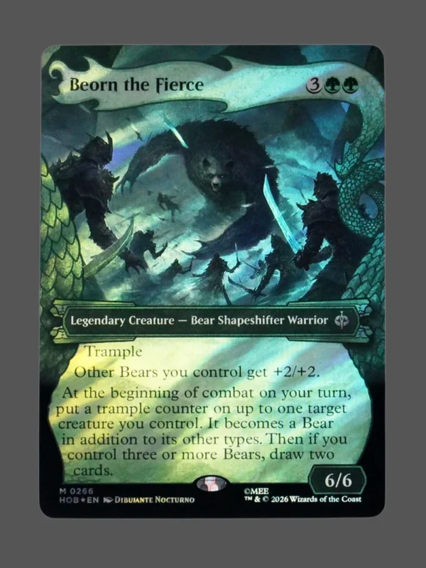 Beorn the Fierce Surge Foil MTG proxy card from The Hobbit #266