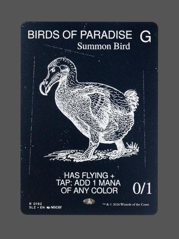 Birds of Paradise Holo MTG proxy card from The Zeta Set #192